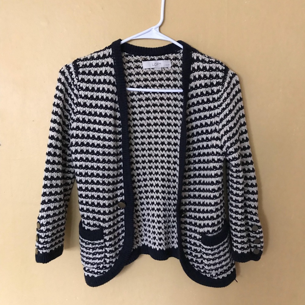 LOFT Cotton Cardigan
